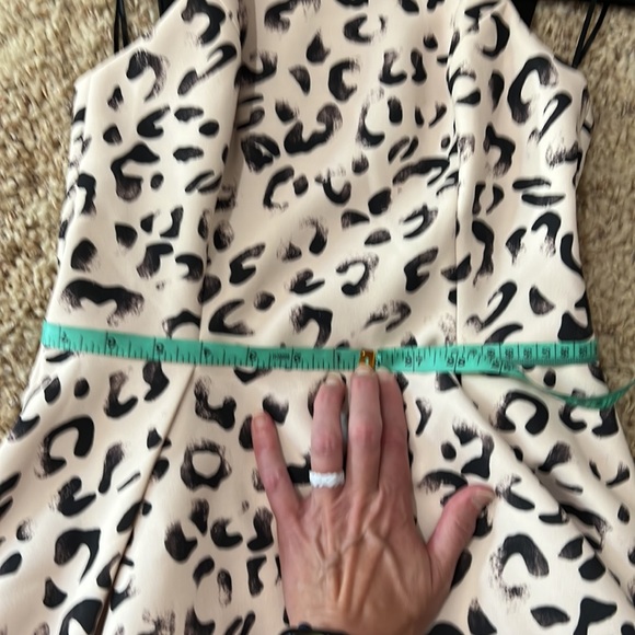 3/$20 Keepsake open back leopard skater dress - Picture 8 of 10